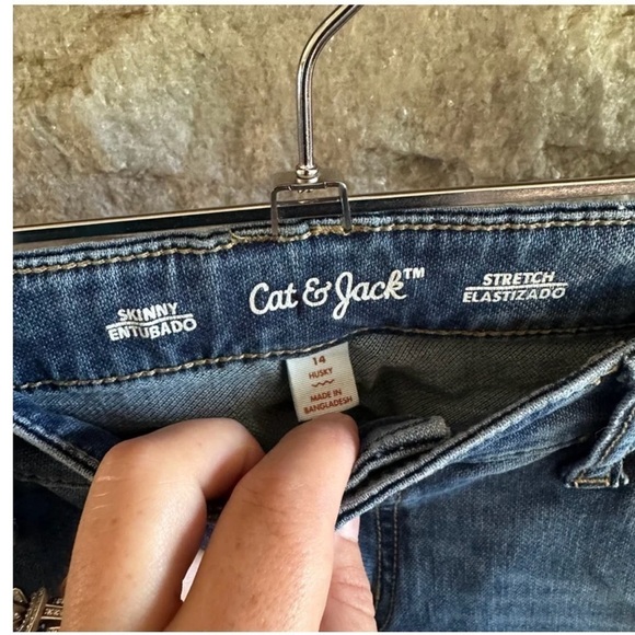 Cat & Jack Boys Blue Jeans size 14 husky - Picture 2 of 5